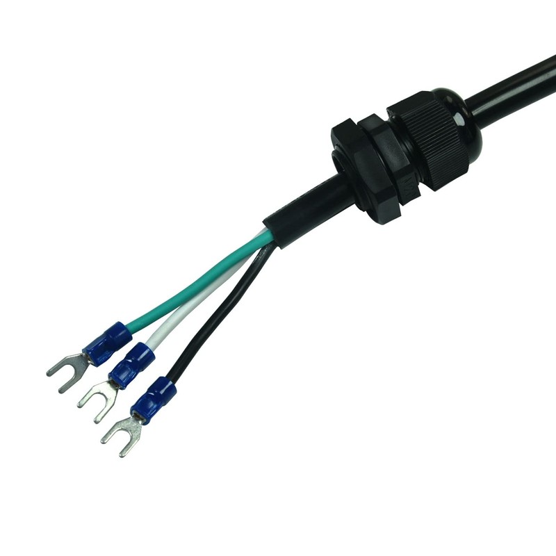 14AWG 3 Wire Replacement Power Cord,Open end with U-Type Terminal,12FT