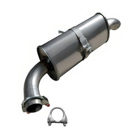 Northeastern Exhaust - 409 Grade Stainless Steel Exhaust Resonator Pipe Compatible with 2004-2009 Nissan Quest 3.5L - Free Clamp Included