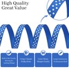 Kryvus Royal Blue Polka Dot Grosgrain Ribbon, 3/8 Inch x