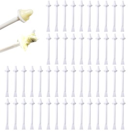 Nose Hair Wax Sticks 50pcs Nose Hair Wax Sticks Hair Removal Stick Brazilian Wax Nose Hair Removal Spiral Tip Nose Tweezers Disposable Hair Removal Rod Nose Clean Nose Hair Removal Tool