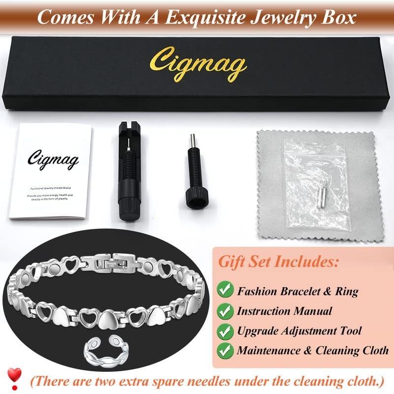 Cigmag Cigmag Lymphatic Drainage Magnetic Bracelets for Women Ultra Strength