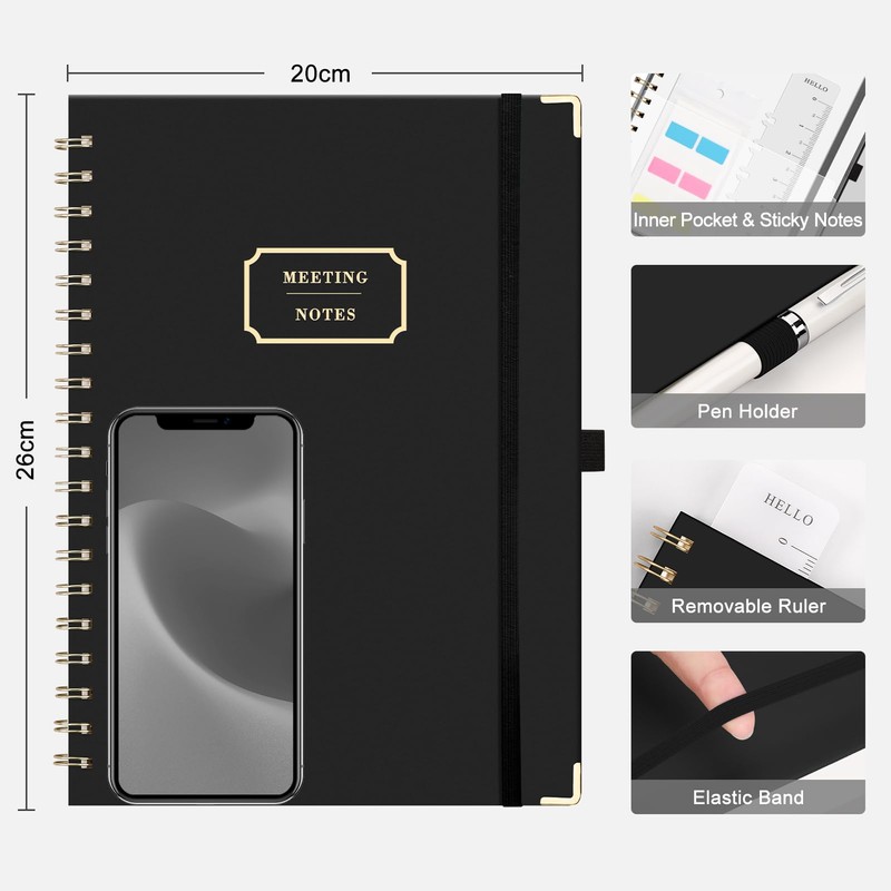 EMSHOI B5 Diary Meeting Notebook for Work - Work Planner