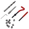 15 Pcs Thread Repair Tool Kit M10x1.25mm Metal Threaded Inserts