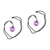 Healeved 2pcs Delicate Crystal Pendant Necklace for Men Women Safe