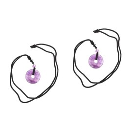 Healeved 2pcs Delicate Crystal Pendant Necklace for Men Women Safe Stone Jewelry for Parties Festivals Special Occasions Unique for Friends Family