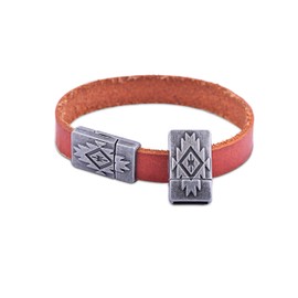 KONMAY 5 Sets 10.0x2.0mm Glue-in Magnetic Jewelry Clasps for Bracelet Making (Antique Pewter)