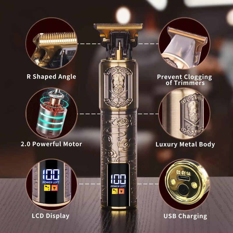 Ufree Beard Hair Trimmer for Men Professional, Grooming Cutting Kit,