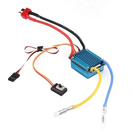 Dilwe RC Waterproof ESC Speed Control Waterproof ESC Brushed 3S 160A with Manual for RC Car 1/12 (or Bearing) Model Car Accessories