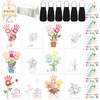 Motipuns 6 Sets Flower Bouquet Handprint Art Craft DIY Kit