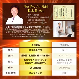 (Professional Supervision of Winding Nail Management) Easy to Apply! Winding Nail Tape, 40 Sheets, Nail Tape, Nail Tape | yumegocochiLABO