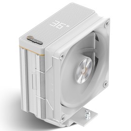 Iota A40 CPU Air Cooler Single Tower CPU Cooler with Digital Display,4 Heat Pipes,Silent 120mm FDB Fan,High Efficiency Radiator,CPU Cooling Fan for AMD AM4/AM5,Intel LGA 115X/1200/1700/1851,WH
