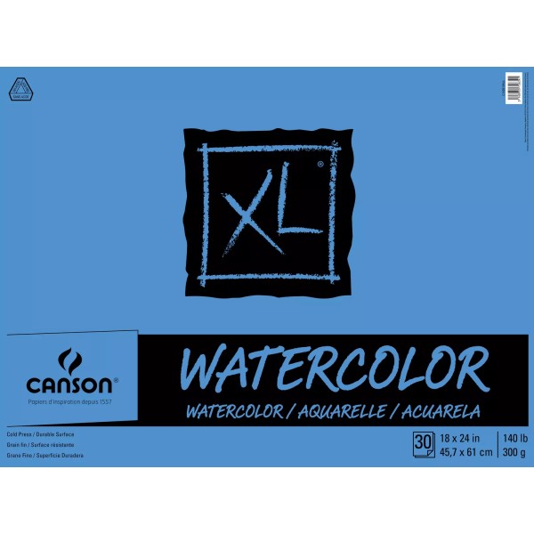 Canson, Canson Canson XL Watercolor Paper Pad 18"X24" 30 Sheets