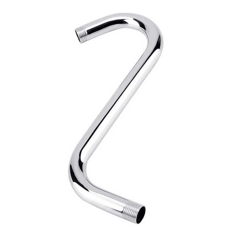 8 Inch Steel High Rise Extension S-Curved Goose Neck Shower