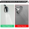 DOUBLUOEG Chrome 11.8 Inches Shower Head with Adjustable Shower Arm,