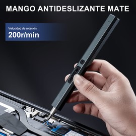 MOYAC Destornillador Eléctrico 36 en 1 con Luz LED, Juego de Desarmadores Precisión Recargable, Adecuado para Reparar Anteojos, Televisores, Computadoras, Teléfonos Móviles, Cámaras