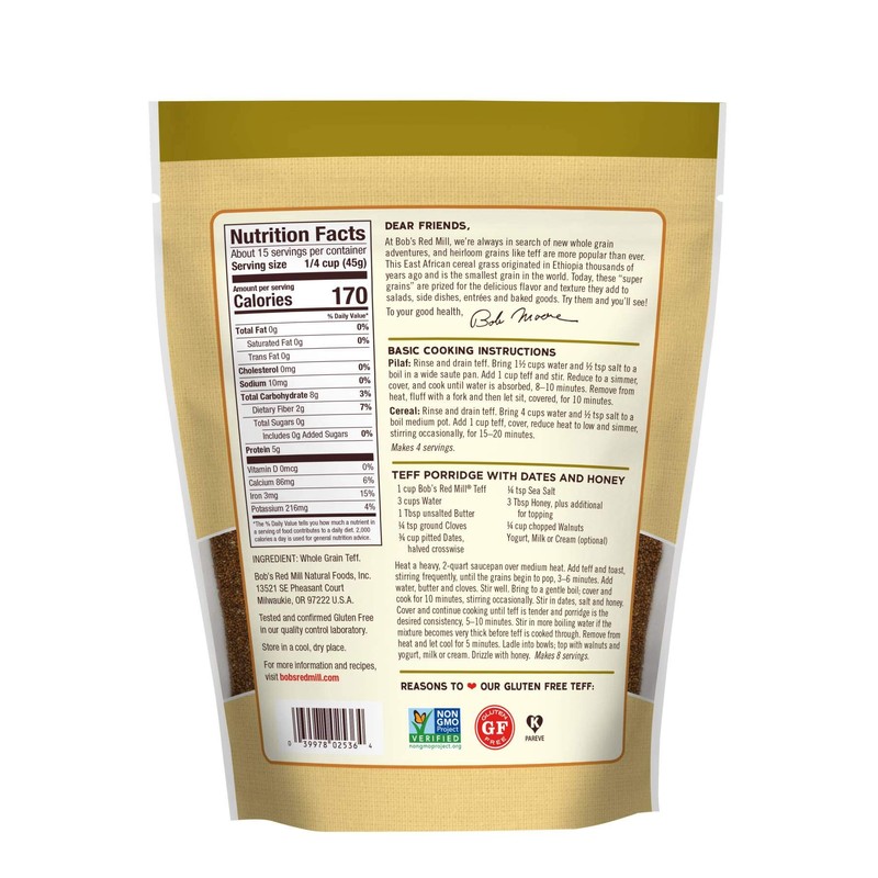 Bob's Red Mill Whole Grain Teff, 24oz (Pack of 1)