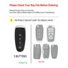 YONUFI for Ford Key Fob Cover Case, Metal Shell Car