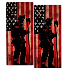 ainori - Juego de 2 toallas de mano patrióticas, 14.5 x 28 pulgadas, diseño de bandera americana, poliéster, toalla de mano decorativa versátil para baño, baño, lavadero, toallas de mano, regalos