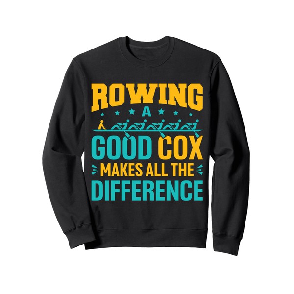 Crew Rowing Funny Coxswain Boat Oars Sweatshirt