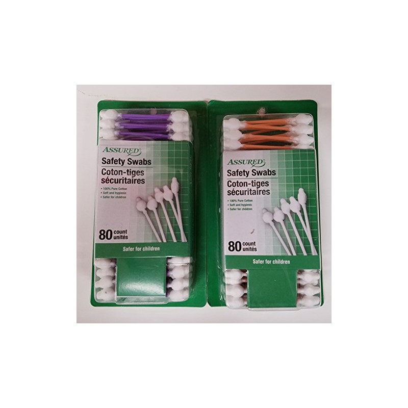 Kids Cotton Safety Swabs - 80 CountAssorted Colors - 2