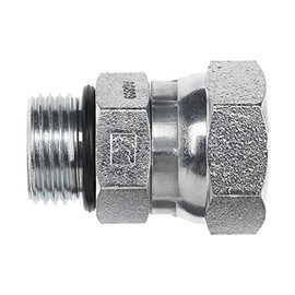 6900-08-04 Hydraulic Adapter 1/2" Male BOSS X 1/4" Female Pipe Swivel Carbon Steel