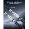 PNGKNYOCN 1pcs 3 Pin XLR Female to BNC Female Connector