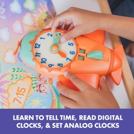 Educational Insights Time to Fly Game- Practice Telling Time, Clock Learning Toys for Kids, Board Games for Kids Ages 4+