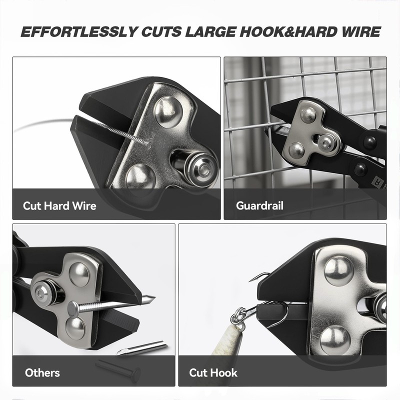 Booms Fishing Hook & Wire Cutter: Upgraded Handle, Cuts Thick