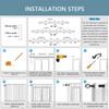 VOIIY Curtain Rods for Windows 48 to 84 Inch(4-7 Feet),3/4"