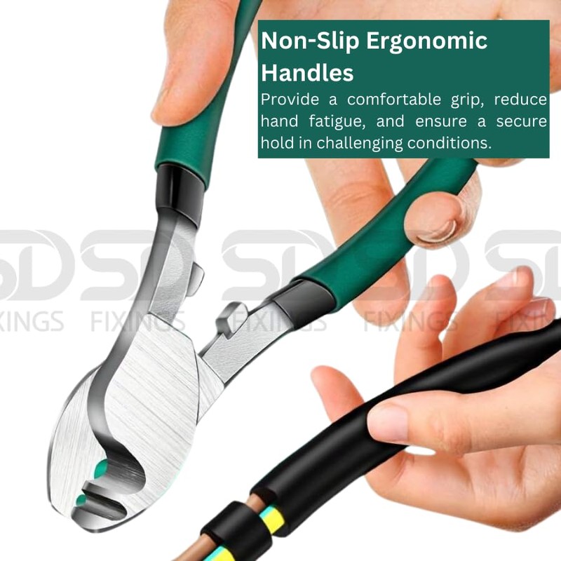 Heavy Duty Professional Wire Cutter, Electrical Cable Wire Plier Stripper