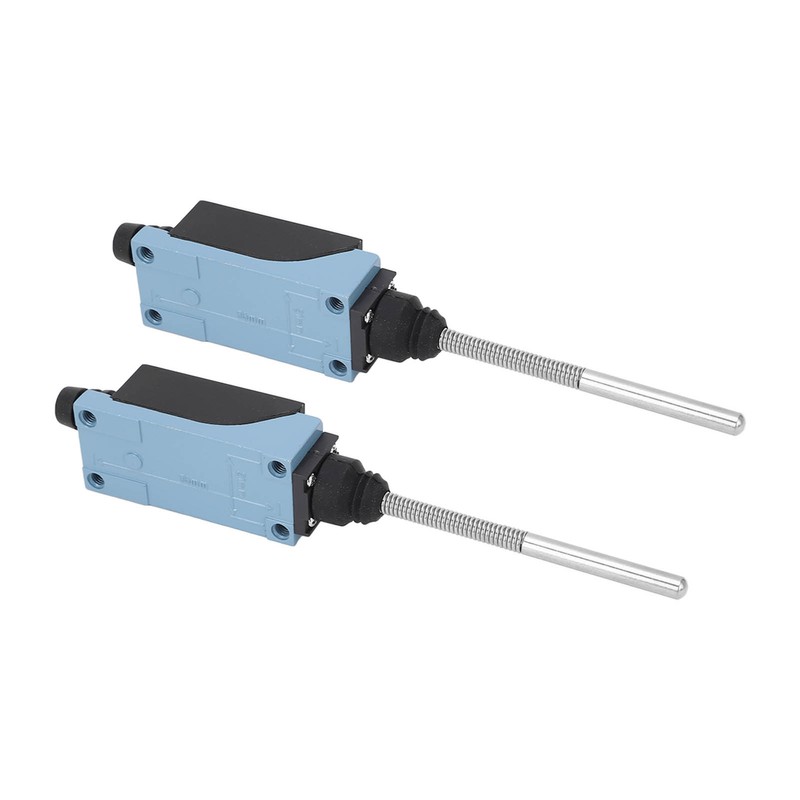 2Pcs Momentary Limit Switch Travel Switch Flexible Coil Spring Rod