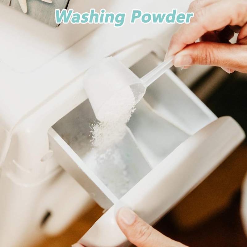 Reusable Plastic Measuring Spoons, 6 PCS, 5g, Transparent, Durable Kitchen