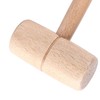 Wooden Mallet, Comfortable Shape Solid Beech Wood Round Head Hand