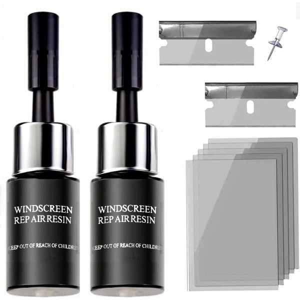 BLUTOKS Windshield Repair Kit - Nano Glass Fluid for Chips