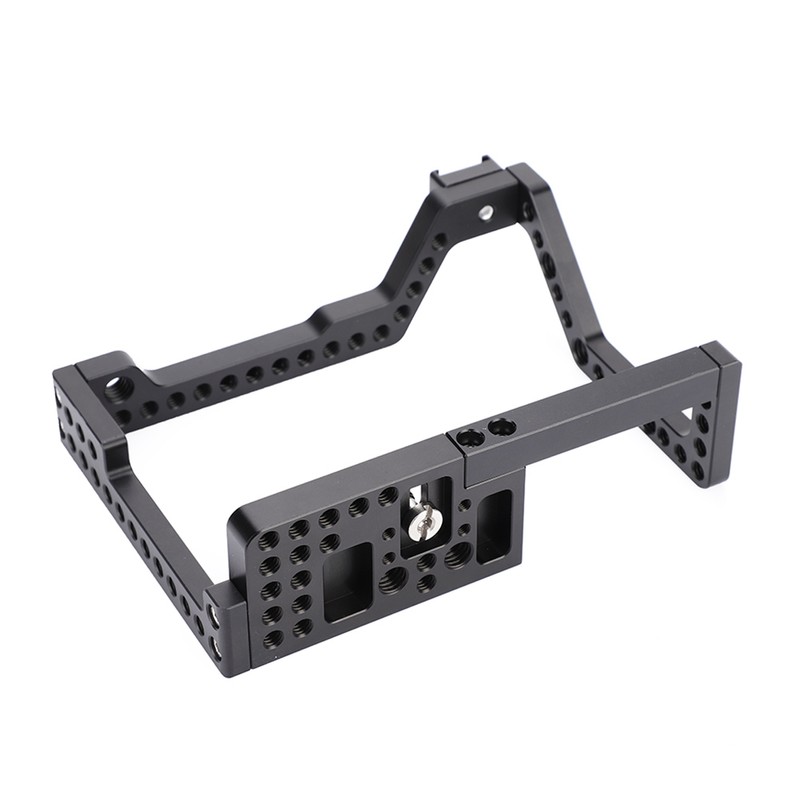Aluminium Alloy 1/4'' Screw Multiple Holes Camera Cage Rig for