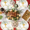 Frypeas 40Pcs God Bless Party Supplies Tableware Set First Communion