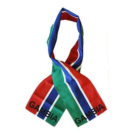 JumpingLight Gambia Country Lightweight Flag Printed Knitted Style Scarf 8"x60" - Quality Flags