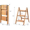 SOLADDER 3 Step Ladder, Folding Step Stool with Anti-Slip Wide