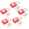 5 Sets 38mm Lockout Lock Insulation LOTO Nylon PA Steel
