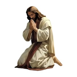 2PC Jesus Prayer Shelter Artistic Stickers, 4.33"x5.91", Suitable for Laptop Desktop, Decoration, Cars, Walls, Trucks, Vans, Motorcycles, Waterproof & UV-Resistant Car Sticker Decal |BZ91