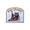 Zolawe (Brown) Stay Trashy Patch, 3 Inches Sew On Iron