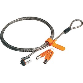 Kensington Laptop Lock - MicroSaver Keyed Laptop Lock with High-Carbon, Cut-Resistant Cable and T-Bar Locking Mechanism for Kensington Security Slots - 1.8 m Length (64020), Black
