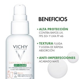 VICHY Normaderm Piel Grasa con Ácido Salicílico Limpieza y Protección Solar