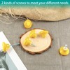 Auvotuis 10Pcs Cabinet Ceramic Knobs, 1.5Inch/ 38mm Yellow Cute Drawer
