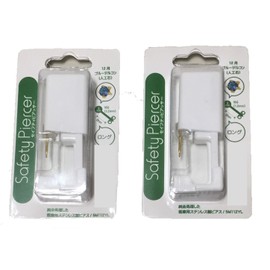 seihutexipiassa- (Medical Stainless Steel) 16 Gauge 3/Gold 12 Month Blue Zircon Binaural Headset for