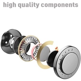 Wired Earphones Hi-Fi Sound Headphones Compatible with Lenovo Tab M10 (Gen 2,3)/M10 Plus/M8 (Gen 3,4 2021,2024), Handsfree Mic Headset Metal Earbuds in-Ear Earpieces Microphone