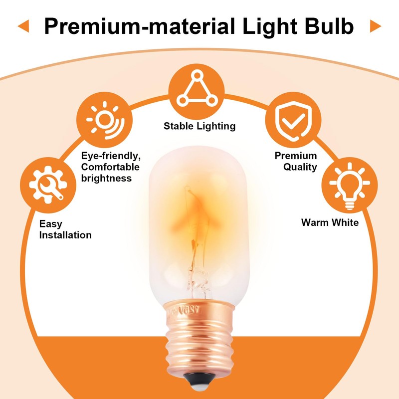 Wadoy Microwave Light Bulb Compatible with LG, Frigidaire, Kenmore, Whirlpool,