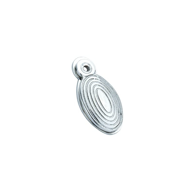 Oval Shaped Beehive/Reeded Door Lock Keyhole Escutcheons in Various Finishes