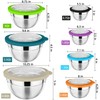 P&P CHEF Mixing Bowl with Lid Set, 7 Pieces Stainless