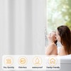Waterproof Fabric Stall Shower Curtain Liner Long 36 x 78
